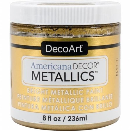 DECO ART Deco Art ADMTL-02 8 oz Americana Decor Metallic Paint; Champagne Gold ADMTL-02